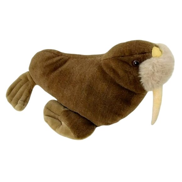 16 inch Vintage Walrus Stuffed Aquatic Ocean Sealife Animal by A and A Plush - Picture 1 of 13